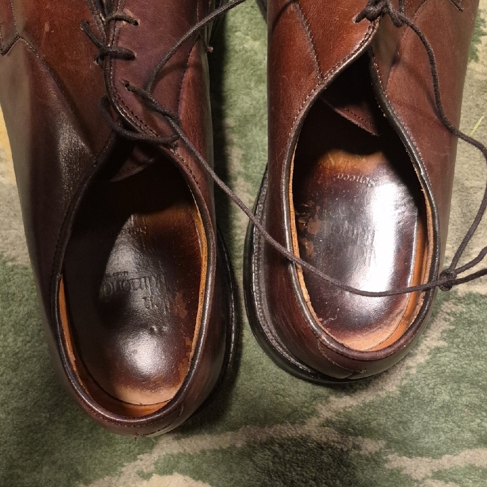 Allen Edmonds Men's Dark Brown Leather Derby Oxfords - Picture 10 of 14